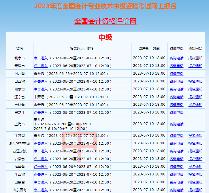 全国会计资格评价网报名入口